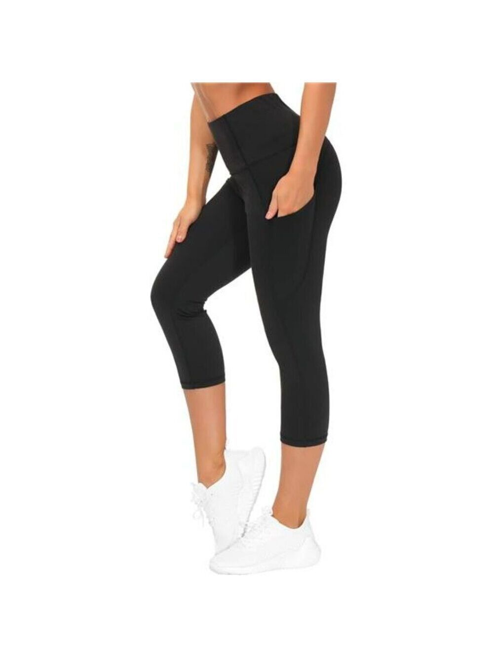 Womens High Waist Yoga Pants Tummy Control Workout Leggings with Pockets